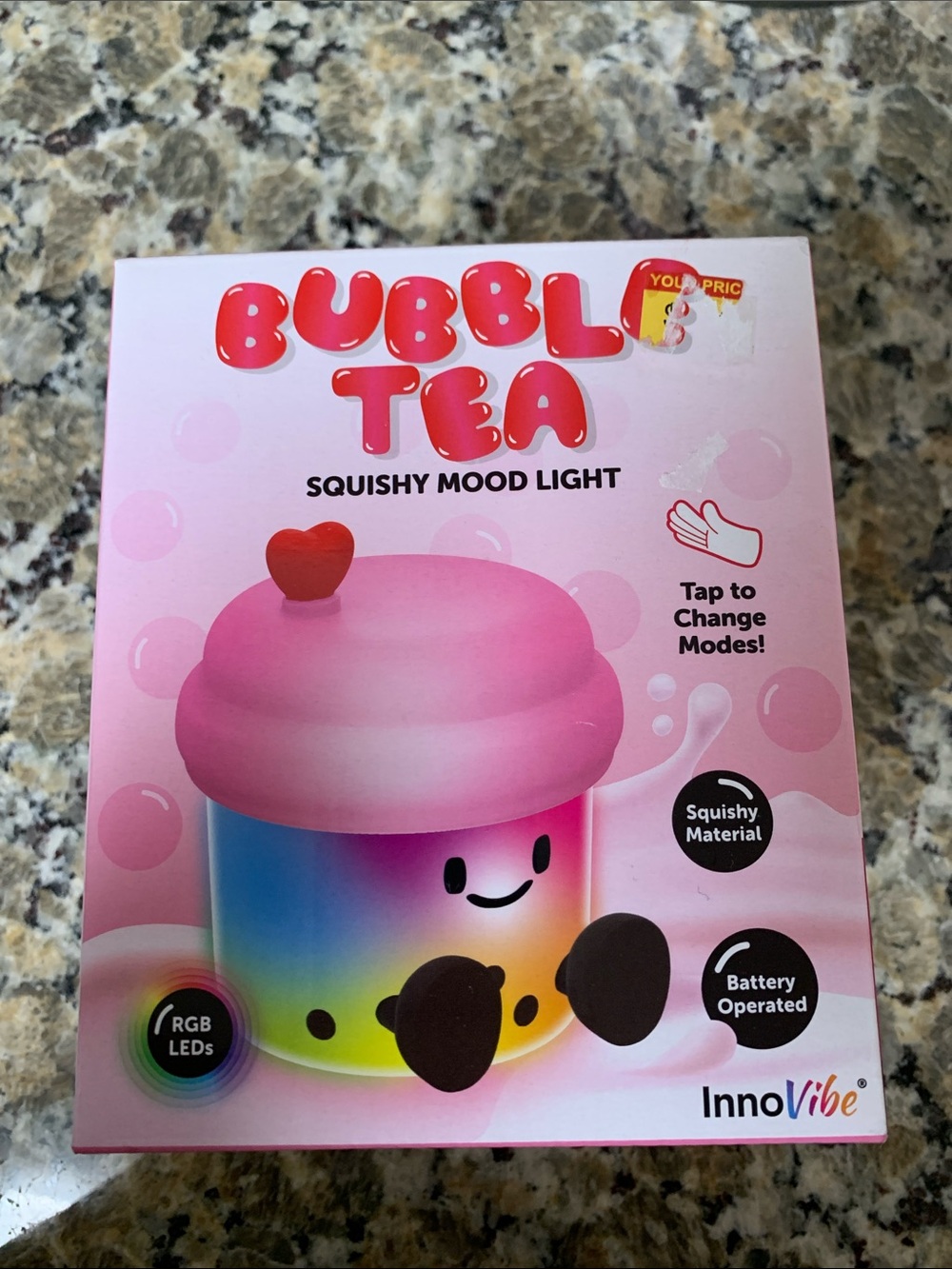 Pink Bubble Tea Squishy Mood Light
